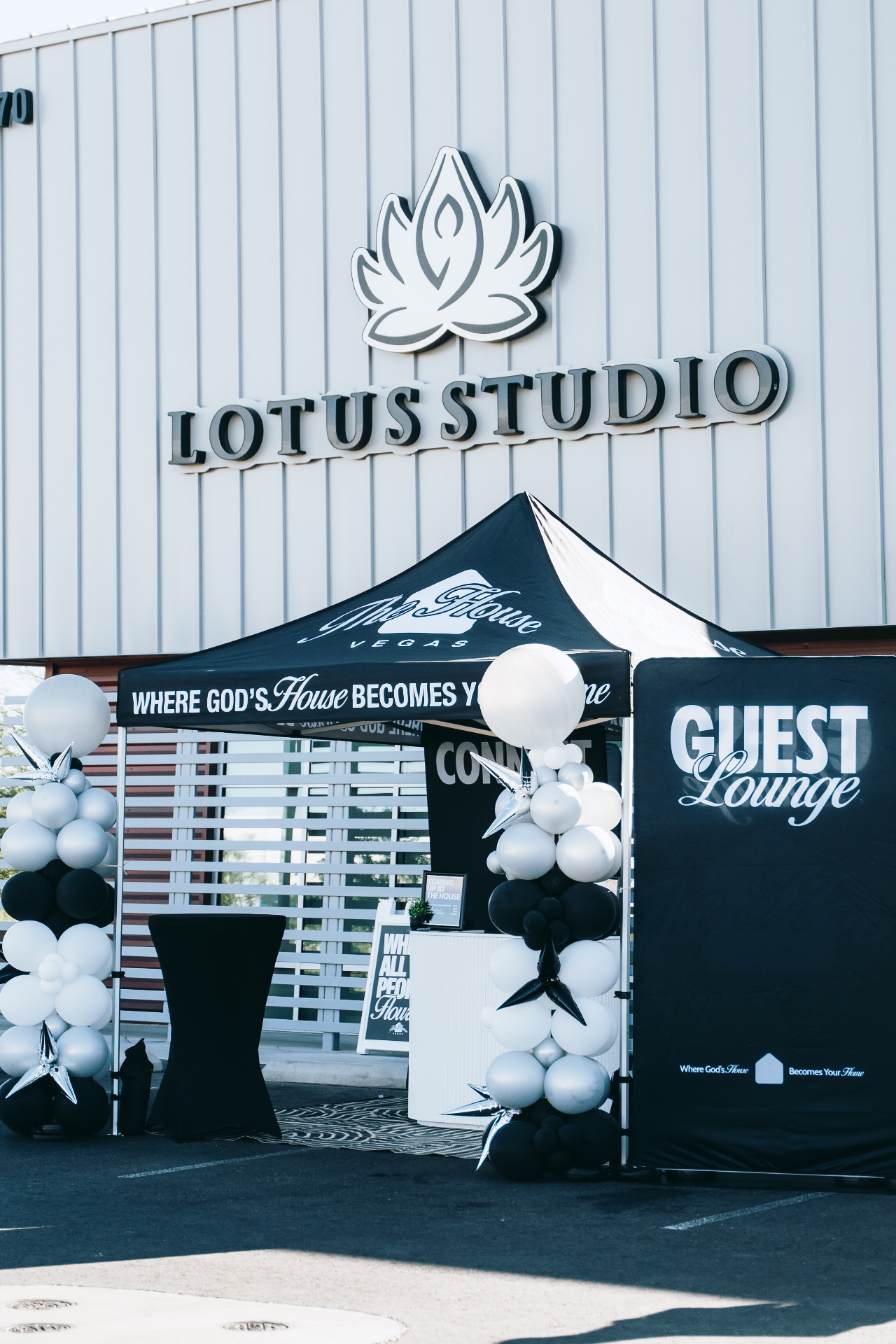The House Vegas welcome area at Lotus Studio
